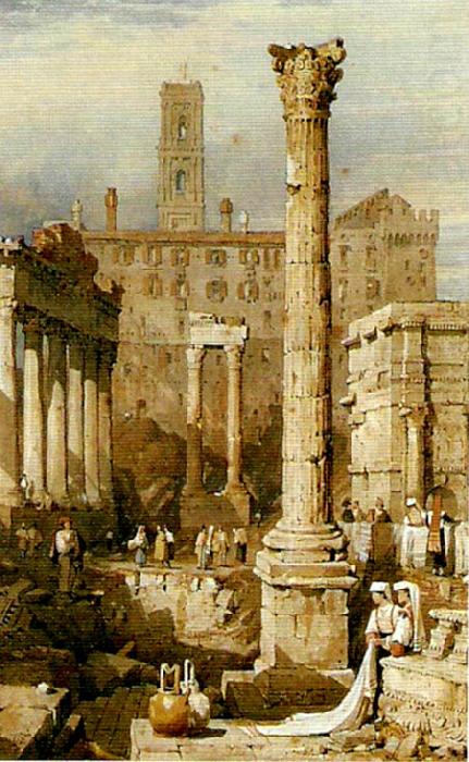 Samuel Prout rome the forum china oil painting image